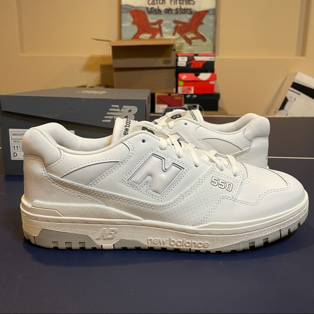New Balance 550 White Grey 11.5